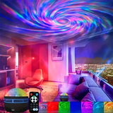 LED Starry Galaxy Projector Light RGB Smart Remote Control Star Aurora Lamp KTV USB for Home Room Camping Wedding Decorations