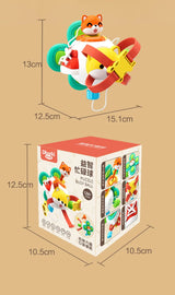 Baby Busy Board Cube Montessori Sensory Toys for Toddler Educational Learning Activities Travel Toy Lock Box Fine Motor Skill