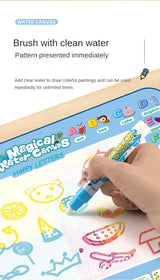 Magic Water Drawing Mat | 100x80cm Reusable | Montessori Painting Board | Educational Kids Toy