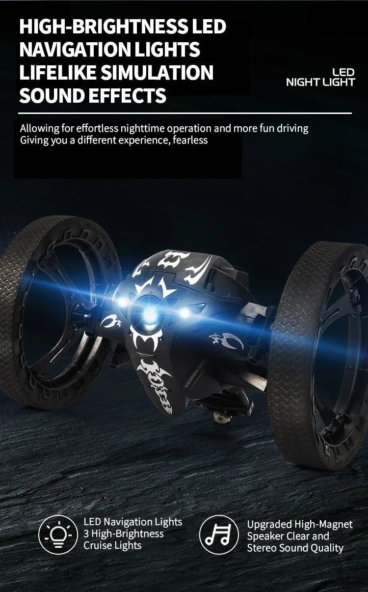 RC Stunt Off-Road Car | 2.4GHz | Flip & Jump | WiFi HD Camera | LED | Kids Gift Age 14+