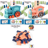 Domino Train for kids Automatic Laying Electric Car Colorful Dominoes Set Brick Blocks Kits Games Educational Toys Girl Boy Gift
