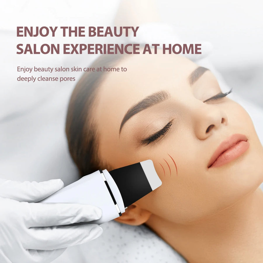 Ultrasonic Skin Scrubber | 4-Mode Blackhead Remover & Facial Deep Cleanser