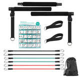 Pilates Resistance Band Kit | Portable Home Gym Set | Full Body Workout