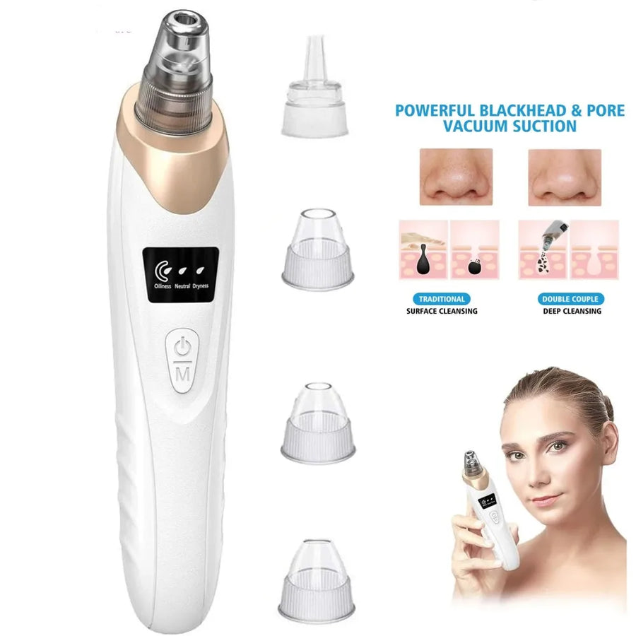 Face Skin Care Tools Electric Blackhead Remover Vacuum Cleaner Black Spots Removal Facial Deep Cleansing Pore Cleaner Machine