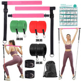 Pilates Resistance Band Kit portable home gym set