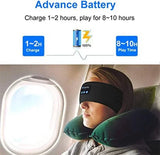 Wireless Bluetooth Headband Earphones Sports Headphones Elastic Headband Music Sleeping Eye Mask Bluetooth Headset