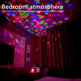 LED Starry Galaxy Projector Light RGB Smart Remote Control Star Aurora Lamp KTV USB for Home Room Camping Wedding Decorations
