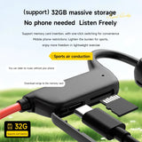 Conduction Headset Bluetooth 5.4 With Mic Waterproof Exercise Fitness Wireless Swimming Sports Headphone New 2026
