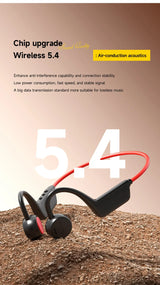 Conduction Headset Bluetooth 5.4 With Mic Waterproof Exercise Fitness Wireless Swimming Sports Headphone New 2026