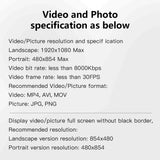 Acrylic Digital Photo Frame 5 Inch 1200mAh Vertical Display IPS Screen 4G Memory Battery Porta Retrato Digital Picture Frame
