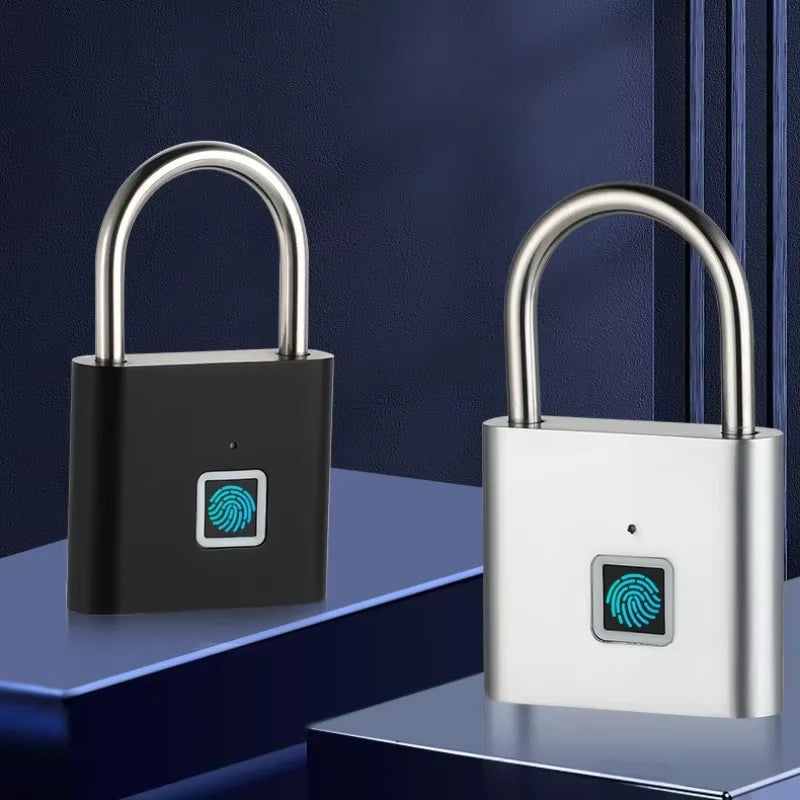 Smart Fingerprint Padlock | Biometric Keyless Lock | Waterproof | USB Rechargeable