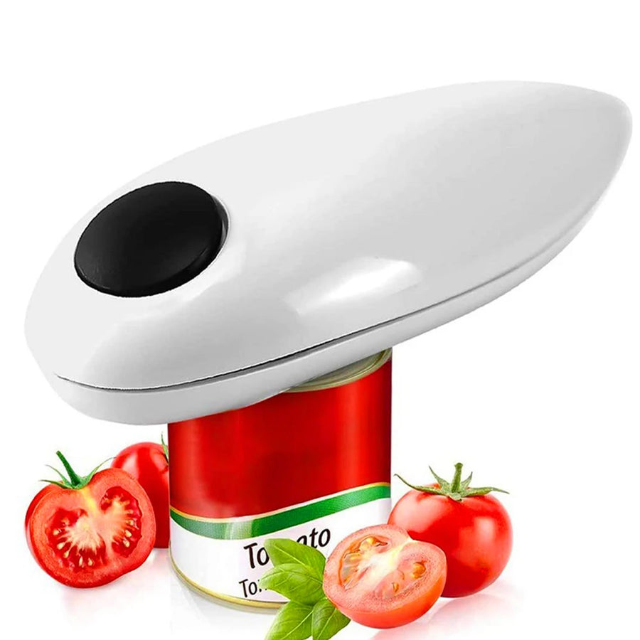 Electric Can Opener | One-Touch Automatic | Smooth Edge | Also Opens Jars & Bottles