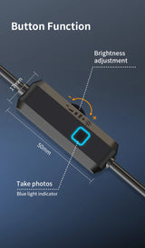 HD Endoscope Inspection Camera | IP67 Waterproof | 8 LED | Type-C & iOS | Car Sewer Pipeline Borescope