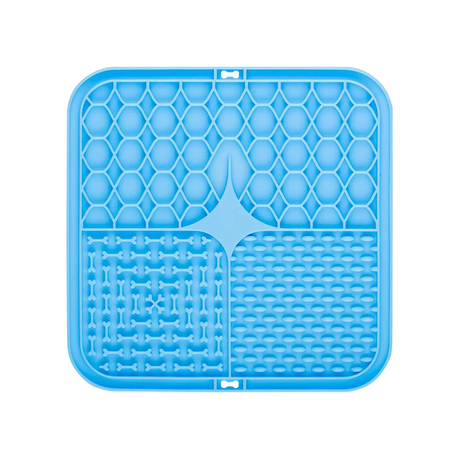 Silicone Dog Lick Mat with Suction Cup | Calming Distraction for Bath Nail Trimming | Slow Feeder for Yogurt Peanut Butter