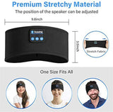 Wireless Bluetooth Headband Earphones Sports Headphones Elastic Headband Music Sleeping Eye Mask Bluetooth Headset