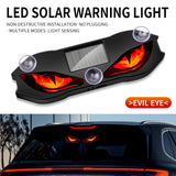 Solar Powered Car Neon Light Wireless Cool DEMON EYE Led Ambient Light Suction Cup USB Rechargeable Atmosphere Breathing Lamp
