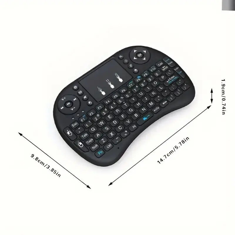 Mini Wireless Keyboard | 2.4G & Bluetooth with Touchpad | For Smart TV, Laptop & Projector