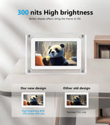 Acrylic Digital Photo Frame 5 Inch 1200mAh Vertical Display IPS Screen 4G Memory Battery Porta Retrato Digital Picture Frame