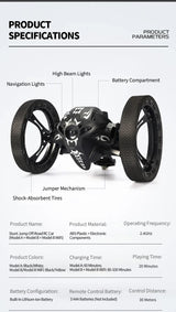 RC Stunt Off-Road Car | 2.4GHz | Flip & Jump | WiFi HD Camera | LED | Kids Gift Age 14+