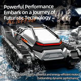 JJRC Q183 RC Tank Amphibious Tracked Tank Remote Control All Terrain Truck Climbing Off-Road Vehicle Waterproof Toy Kid Gifts