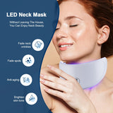 LED Neck Lift Mask | Photon Anti-Wrinkle Skin Tightening | Red & Blue Light Therapy