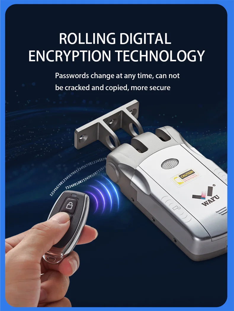 WAFU Smart Door Lock | Fingerprint & Password | WiFi & Bluetooth | Remote App Control