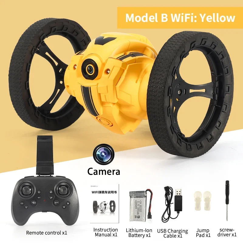 RC Stunt Off-Road Car | 2.4GHz | Flip & Jump | WiFi HD Camera | LED | Kids Gift Age 14+