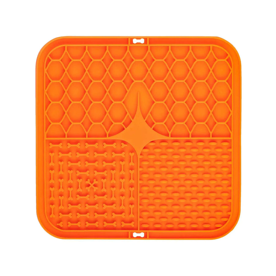 Silicone Dog Lick Mat with Suction Cup | Calming Distraction for Bath Nail Trimming | Slow Feeder for Yogurt Peanut Butter