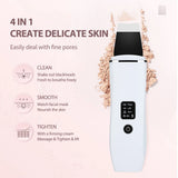 Ultrasonic Skin Scrubber | 4-Mode Blackhead Remover & Facial Deep Cleanser