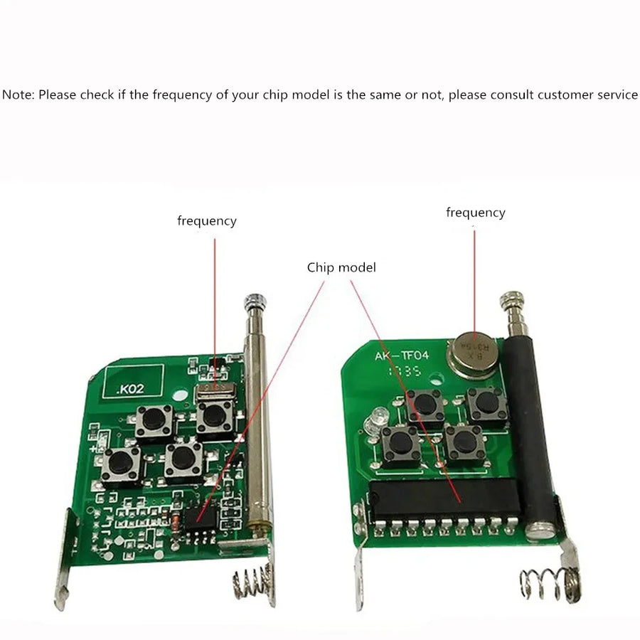 433MHz RF Remote Duplicator | Clone Garage & Gate Remotes | 50-100m Range | 3 Colors