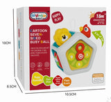 Baby Busy Board Cube Montessori Sensory Toys for Toddler Educational Learning Activities Travel Toy Lock Box Fine Motor Skill