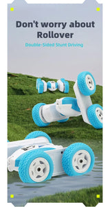 Mini RC Stunt Car GT1 | 2.4GHz Double-Sided | 360° Flip | LED Lights | Kids Gift Toy