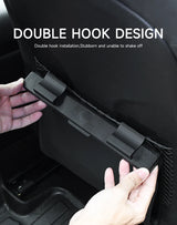 LED Hanging Magnetic Garbage Bag With Light, Waterproof PU Leather Storage Bag for Car Rear Seats, Leak-Proof Car Parts