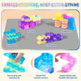 40-Piece Squishy Sensory Blocks | Soft Jelly Building Toy | Stress Relief | Kids Age 3+