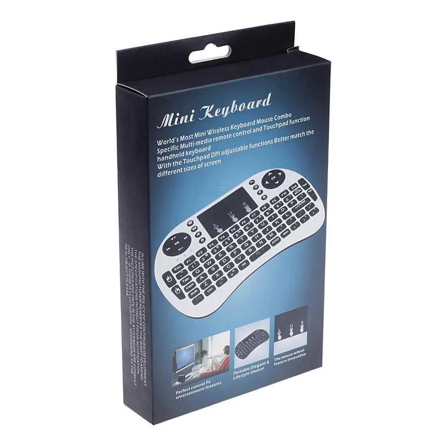 Mini Wireless Keyboard | 2.4G & Bluetooth with Touchpad | For Smart TV, Laptop & Projector