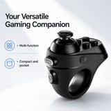 Ring Shape Bluetooth VR Remote Controller Wireless Gamepad Joystick for Turning Tablet Laptop Smartphone Selfie Page Flipping