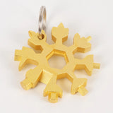 18-in-1 Stainless Steel Multi-Tool | Snowflake Design | Folding Pocket Tool Kit