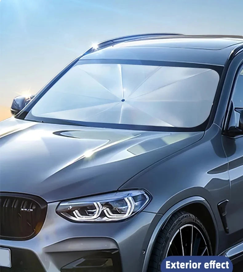 Foldable Car Windshield Sunshade | Umbrella Style | Heat Insulation Protection