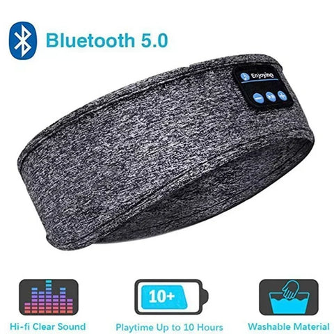 Wireless Bluetooth Headband Earphones Sports Headphones Elastic Headband Music Sleeping Eye Mask Bluetooth Headset