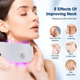 LED Neck Lift Mask | Photon Anti-Wrinkle Skin Tightening | Red & Blue Light Therapy