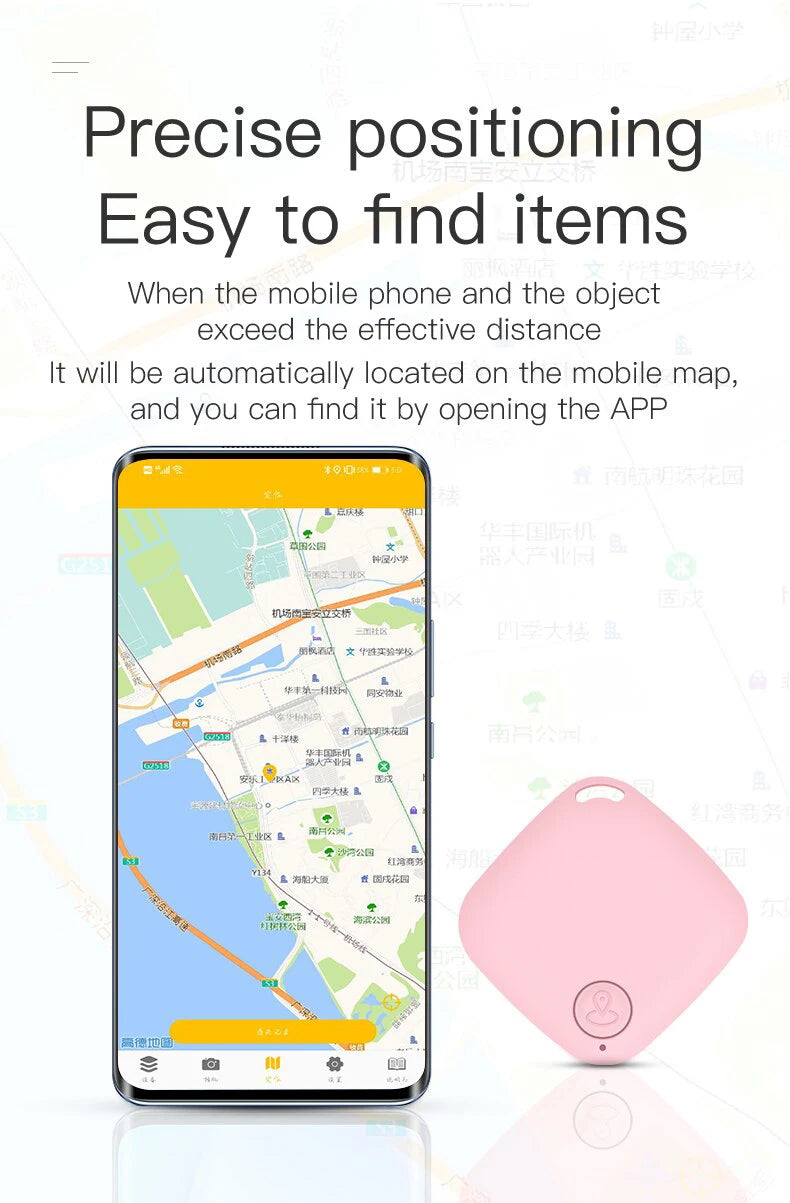 Mini Anti-Lost Smart Tracker Tag | Keys, Wallet, Bag & Luggage Finder | Lanyard | 4 Colors