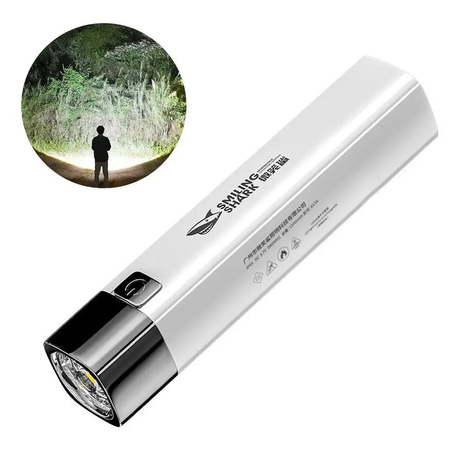 Multifunctional Flashlight Camping Light Super Bright USB Charging Outdoor Small Torch Walking Household Lighting Long Range