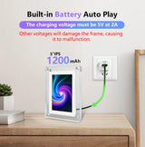 Acrylic Digital Photo Frame 5 Inch 1200mAh Vertical Display IPS Screen 4G Memory Battery Porta Retrato Digital Picture Frame