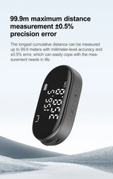 DUKA ATuMan Digital Tape Measure Rechargeable Rolling Measuring Tool with Large LCD for Complex Irregular Shapes