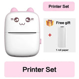 58mm Mini Portable Thermal Printer | Wireless Bluetooth | Photos, Labels & QR Codes | 200DPI | Pink & Blue