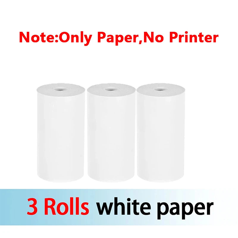 58mm Mini Portable Thermal Printer | Wireless Bluetooth | Photos, Labels & QR Codes | 200DPI | Pink & Blue