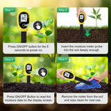 Soil Moisture Sensor Monitor Plants Moist Testing Tool Soil Hygrometer Plant Detector Garden Care Planting Humidity Meter