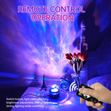LED Starry Galaxy Projector Light RGB Smart Remote Control Star Aurora Lamp KTV USB for Home Room Camping Wedding Decorations