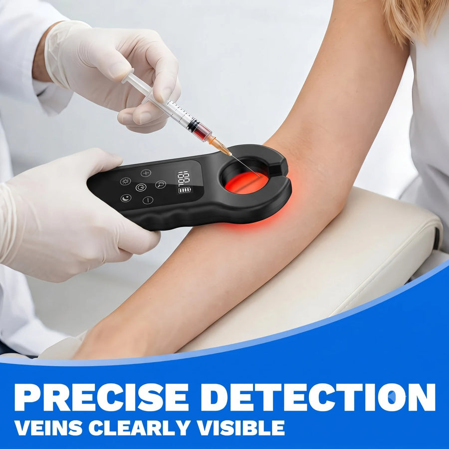 Medical Vein Detector LED Infrared Vein Scanner Handheld Blood Vessel Locator Adjustable Vein Finder for IV Injection