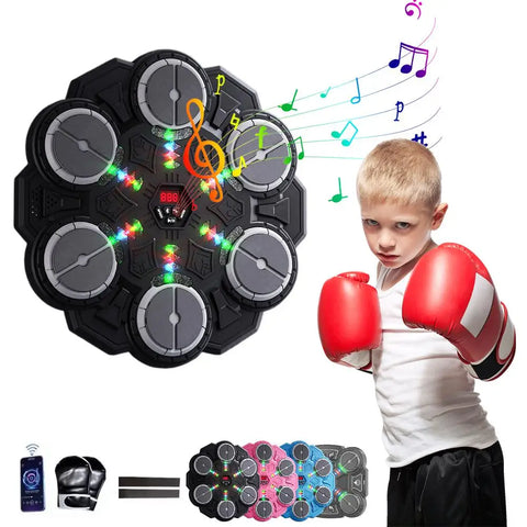 Smart Music Boxing Machine wall-mounted with LED lights